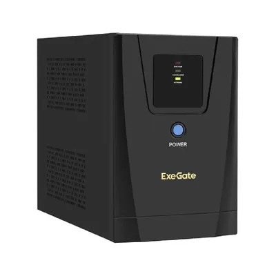 ИБП ExeGate EX292802RUS, линейно-интерактивный, 1600VA/950W, LED, AVR, 2×Schuko+3×C13, USB