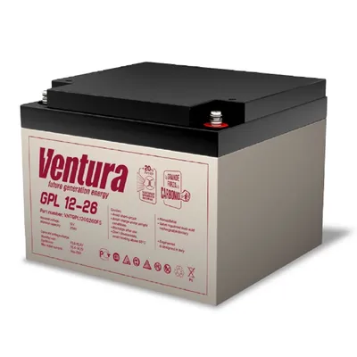 Аккумулятор Ventura GPL 12-26, 12В/29Ач, AGM