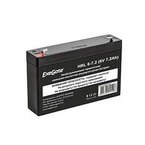 Аккумулятор Exegate EX282951RUS, 6В, 7Ач, AGM