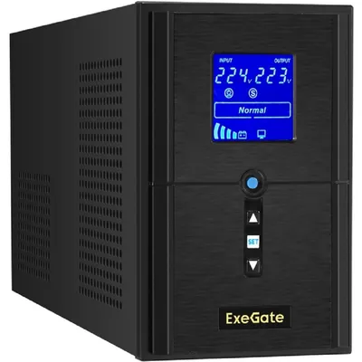 ИБП ExeGate EX295982RUS, 1500VA/1200W, чистая синусоида, LCD