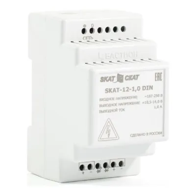 ИБП Бастион 583, SKAT-12-1.0 DIN, 12В, 1А, DIN-рейка