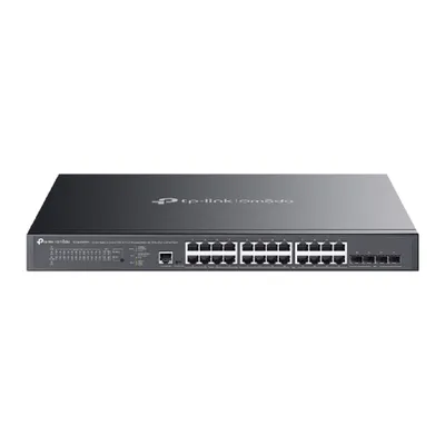 TP-Link SG3428XMPP Omada 24-портовый гигабитный управляемый РоЕ-коммутатор уровня L2+ с 4 SFP+ слотами 10G