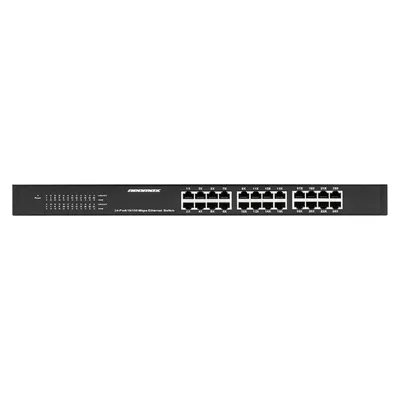 Коммутатор NEOMAX NMS-124P-100-SR, 24×100Mbps, металл, 1U