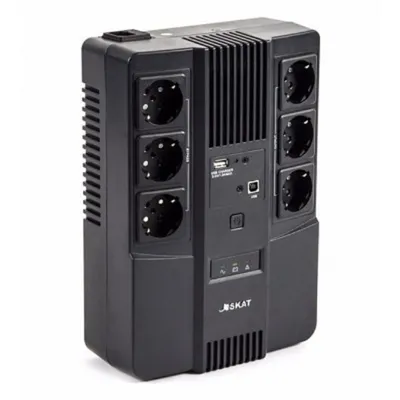 ИБП Бастион 452 SKAT-UPS 800-AI-IN-1x9, 800ВА/480Вт, Line-Interactive, 6xSchuko