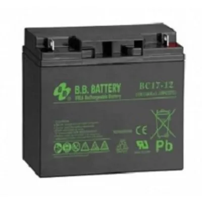 АКБ B.B. Battery BC 17-12 (12В 17Ач) ДхШхВ 181х76х166 мм, масса 5.62 кг, клеммы B1