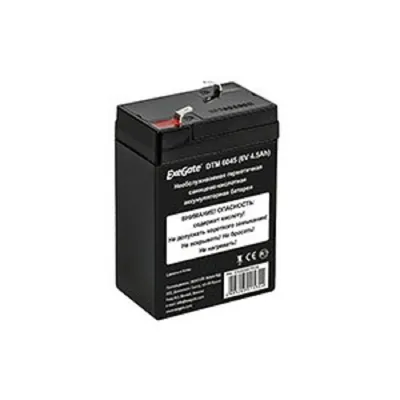Аккумулятор ExeGate EX282947RUS, 6V 4.5Ah, клеммы F1