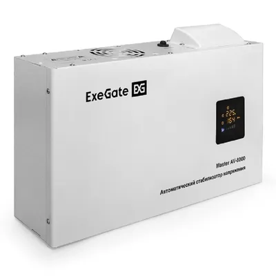 Стабилизатор напряжения ExeGate EX291742RUS, 8000ВА, 140-260В, КПД 98%