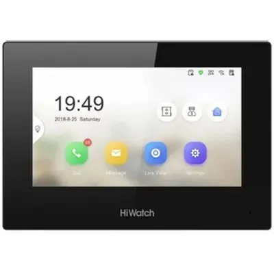 Видеодомофон Hikvision VDP-H3212WB, 7", Wi-Fi, PoE, черный