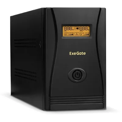 ИБП ExeGate EP285487RUS, SpecialPro Smart LLB-1000, 1000VA/650W, LCD, AVR, RJ45
