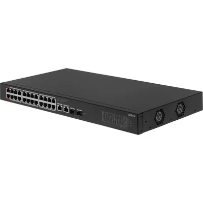 Коммутатор Dahua DH-S3228-24GT-375, 24×1GbE PoE (375W), неуправляемый