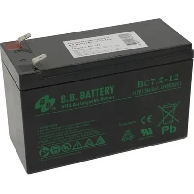 Аккумулятор B.B. Battery BC 7,2-12, 12В, 7.2Ач