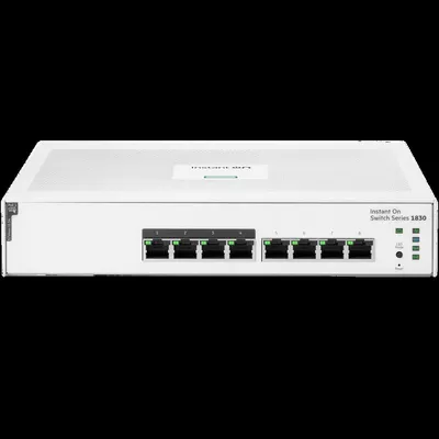 Коммутатор HPE Aruba Instant On 1830 8G 4p Class4 PoE 65W, 4×1 Гбит/с PoE+ + 4×1 Гбит/с, настраиваемый