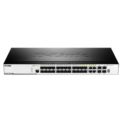 Коммутатор D-Link DGS-3000-28SC/A1A, L2, 20×SFP, 4×10G SFP+, 4×Combo