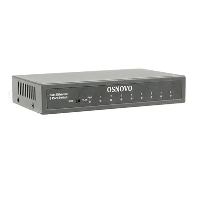 Коммутатор OSNOVO SW-10800, 8×FE, неуправляемый