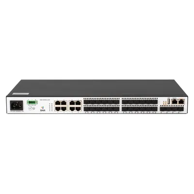 SNR SNR-S2995G-24FX Управляемый коммутатор уровня 3, 16 портов 100/1000Base-X SFP, 8 портов Combo 10/100/1000Base-T|100/1000Base-X SFP, 4 порта 1/10G SFP+, VSF HA, встроенный БП ~220V AC, RPS 12V DC