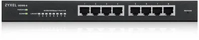 GS1915-8 - Гибридный Smart L2 коммутатор Zyxel NebulaFlex GS1915-8, 8xGE, бесшумный (без вентилятора), автономное/облачное управление