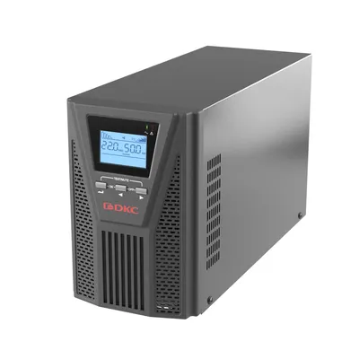 Онлайн ИБП ДКС серии Small Tower, 1000 ВА/900 Вт, 1/1, 2xSchuko, EPO,USB, RS-232, RJ45 DKC (SMALLT1A10S)
