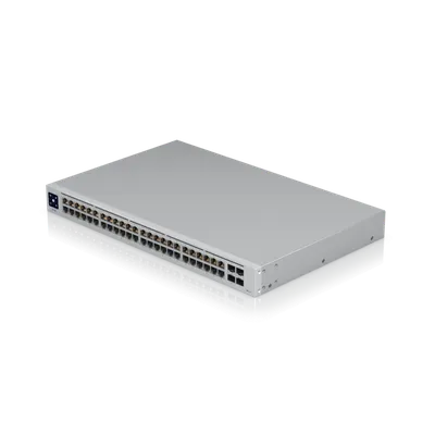 Коммутатор Ubiquiti USW-48-POE, 48×1GbE, 32×PoE, 195 Вт, 4×SFP, L2, 1U