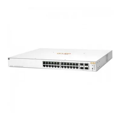 Коммутатор HPE Aruba Instant On 1930 24G 4SFP/SFP+, 24×1 Гбит/с PoE+ + 4×10 Гбит/с SFP+, настраиваемый