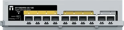 Коммутатор Netis ST110GHPDI-2G-130, неуправляемый, 8×100Мбит/с PoE+, 2×1GbE, PoE 130W