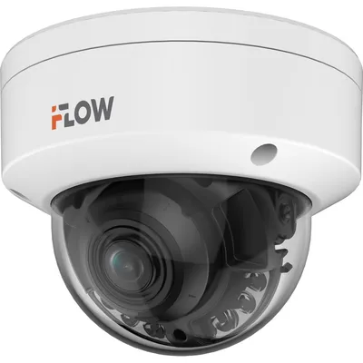 IP-камера купольная IFLOW F-IC-2486CMS(4mm), 8Мп, объектив 4мм, Smart подсветка 30м