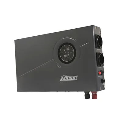 Источник бесперебойного питания/ POWERMAN Smart 1000 INV, black, line-interactive, 1000VA/600W, 140-275V, 2 Euro sockets, external battery 12V from 45Ah to 200Ah (not included), charging current 13A, LCD display, wall-mounted, 410mm x 268mm x 70mm, 10.06 kg.