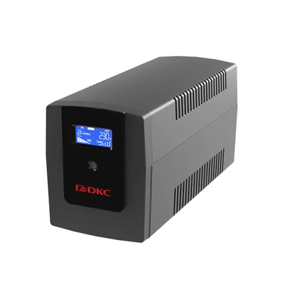 ИБП DKC INFOLCD1200I линейно-интерактивный, Info, 1200VA/720W, 4xIEC C13, USB + RJ45, LCD,  2x7Aч, "RAM batt"