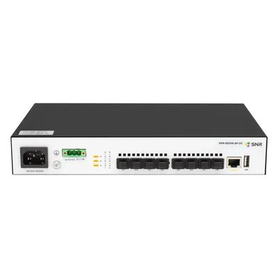 SNR SNR-S5210X-8F-DC Управляемый коммутатор уровня 2+, 8 портов 1/10G SFP+, встроенный БП ~220V AC, RPS 36-72V DC