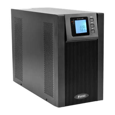 ИБП POWERMAN Online 2000, LCD, двойного преобразования, 2000ВА, 1800Вт, 8 штук IEC320 С13 с резервным питанием, USB, RS232, слот SNMP, разъем EPO, батарея 12В 9Ач 4 шт.,  1 кабель для нагрузки C13/C14, 191 х 337 х 460 мм., 19.64 кг./ UPS POWERMAN Online 2000, LCD, double conversion, 2000VA, 1800W, 8 pcs IEC320 C13 with redundant power supply, USB, RS232, SNMP slot, EPO connector, battery 12V 9Ah 4 pcs, 1 cable C13/C14, 191 x 337 x 460 mm., 19.64 kg.
