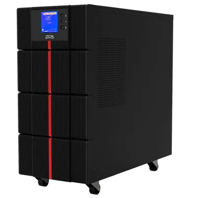 ИБП Powercom MAC-6000, двойного преобразования, 6KВА, 6KВт, LCD, Tower, 8 розеток IEC320 C13 с резервным питанием, 2 розетки C19, клеммная колодка, USB, RS-232, слот под SNMP карту, EPO, защита RJ45, ШхГхВ 257х590х570мм., вес 78кг./ UPS Powercom MAC-6000, double conversion, 6KVA, 6KW, LCD, Tower, 8 IEC320 C13 sockets with backup power, 2 C19 sockets, terminal block, USB, RS-232, SNMP card slot, EPO, RJ45 protection, WxDxH 257x590x570mm., weight 78kg.