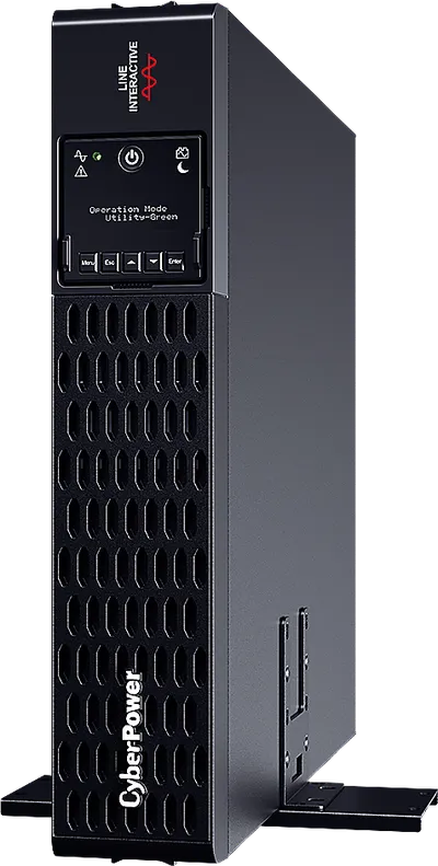 PR1500ERTXL2U - Источник бесперебойного питания, CyberPower, PR1500ERTXL2U, Мощность 1500ВА/1500Вт, PRIII-серия, Линейно-интерактивный, Стоечный 2U, LCD/Smart/BMS/USB/RS232/EPO/RJ11/RJ45/Serial/Сухие контакты, AVR: 159-288В, АКБ 12В/9Ач*4шт., Вых: 10xIEC C13, Чёрный