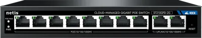 Коммутатор Netis ST210GPD-2G, L2 PoE, 8×GbE PoE, 2×GbE, 117 Вт