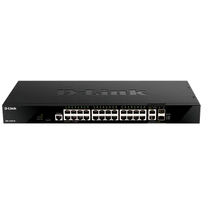 Коммутатор D-Link DGS-1520-28/A1A, L3, 24×1GbE, 6×10GbE, 2×SFP+