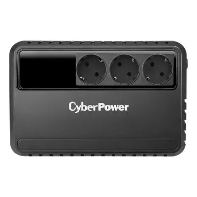 ИБП CyberPower BU600E, 600ВА/360Вт, линейно-интерактивный, 3xSchuko