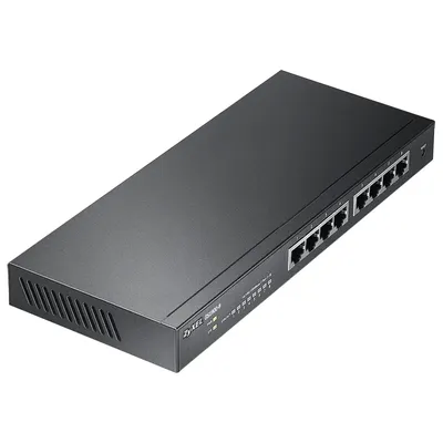 GS1900-8-EU0102F - Smart L2 Gigabit Switch Zyxel GS1900-8, 8xRJ-45: 1G, desktop, fanless
