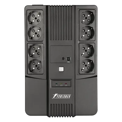 ИБП POWERMAN POWERMAN BRICK 850 PLUS, 850ВА/480Вт, линейно-интерактивный