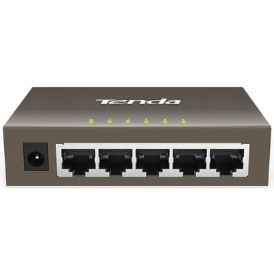 Коммутатор Tenda TEG1005D, 5×1GbE, неуправляемый, настольный