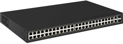 Коммутатор OSNOVO SW-64822(700W), неуправляемый, 48×FE PoE, 2×Combo, 700W