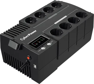 Источник бесперебойного питания (ИБП)  BS450E Line-Interactive CyberPower NEW 450VA/270W USB (4+4 EURO). UPS Line- Interactive CyberPower BS450E NEW 450VA/270W USB (4+4 EURO).