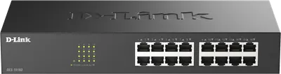 Коммутатор неуправляемый АВТОМАТ!! D-Link DES-1016D/I1A (16-портовый UTP 10/100Mbps; настольный/в стойку; металл)