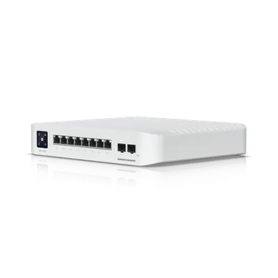 Коммутатор Ubiquiti USW-Pro-8-PoE, L2, 8×1GbE PoE+, 2×SFP+, 120W