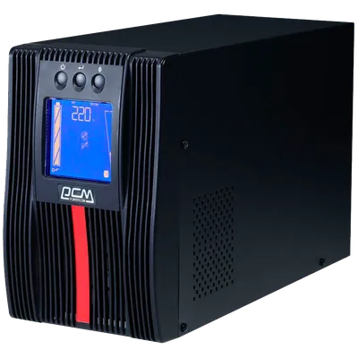 ИБП Powercom MAC-1000, On-Line, 1000VA/1000W, Tower, 4×C13, LCD