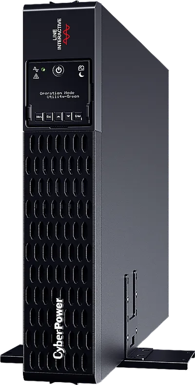 PR2200ERTXL2UA - Источник бесперебойного питания, CyberPower, PR2200ERTXL2UA, Мощность 2200ВА/2200Вт, PRIII-серия, Линейно-интерактивный, Стоечный 2U, LCD/Smart/BMS/USB/RS232/EPO/RJ11/RJ45/Serial/Сухие контакты, AVR: 159-288В, АКБ 12В/6Ач*8шт., Вых: 6xIEC C13/2хIEC C19, Чёрный