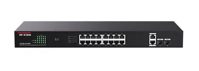 Коммутатор IP-COM G1120P-16-150W, 18×1GbE, 2×SFP, 16×PoE