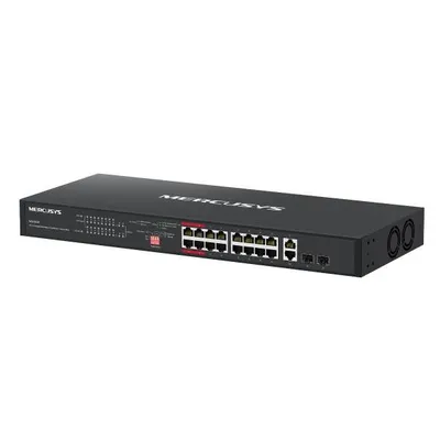 Коммутатор/ 20-Port Gigabit Rackmount  Switch with 16-Port PoE+, 16 Gigabit PoE+ Ports, 2 Gigabit Non-PoE Ports, 2 Gigabit SFP Slots