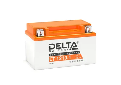 Аккумулятор Delta CT 1210.1, 12В, 10Ач, AGM