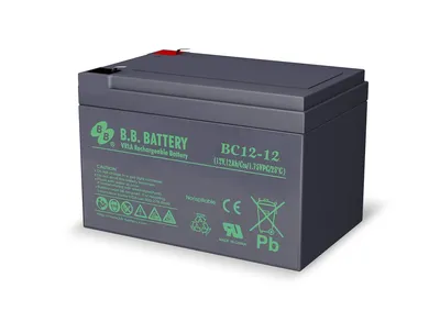 Аккумуляторная батарея B.B. Battery BC 12-12 BB (12V 12Ah ДхШхВ 151x98x98 мм, масса 3,35 кг) клеммы F2