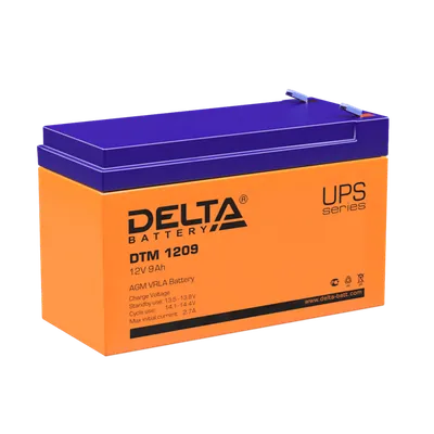 Аккумулятор DELTA Battery DTM 1209, 12В, 9Ач