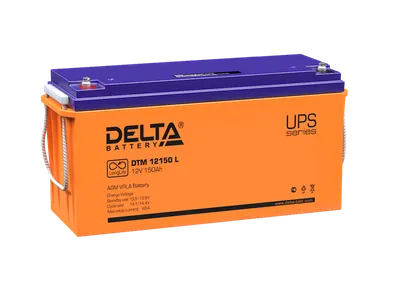Аккумулятор Delta Battery DTM 12150 L, 12В, 150Ач, AGM