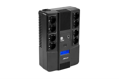 ИБП Бастион SKAT-UPS 800-AID-IN, 800ВА/480Вт, Line-Interactive, LCD, 1×9Ач, 8×Schuko